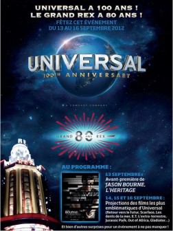 100 ans Universal - Pass 1 jour (Samedi) (2012)